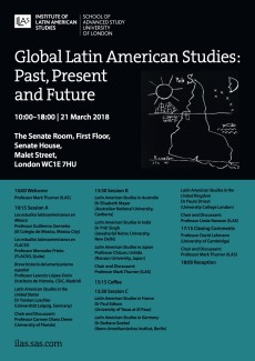 Cartel del evento Simposio "Global Latin American Studies: Past, Present and Future"