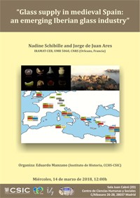 Cartel del seminario Seminario: "Glass supply in medieval Spain: an emerging Iberian glass industry"