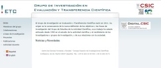 Grupo de Investigación en Evaluación y Transferencia Científica (ETC) Grupo de Investigación en Evaluación y Transferencia Científica (ETC)