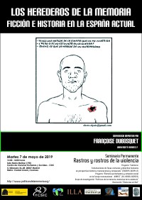 Cartel del seminario Seminario permanente 'Rastros y Rostros de la Violencia': "Los herederos de la memoria. Ficción e Historia en la España actual"