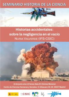 Seminario del Departamento de Historia de la Ciencia: "Historias accidentales: sobre la negligencia en el vacío" Seminario del Departamento de Historia de la Ciencia: "Historias accidentales: sobre la negligencia en el vacío"