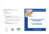 Cartel del curso Curso de Postgrado Historia del libro en el Mediterráneo IV: "De la palabra divina al texto manuscrito"