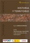 Cartel del seminario XV Semana de la Ciencia 2015: "Seminario Historia y territorio"