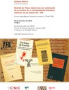Cartel del seminario Seminario: "Después de Pidal: medio siglo de renovación en el estudio de la historiografía hispánica medieval de los siglos XII y XIII"