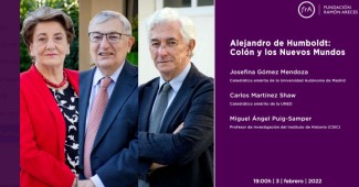 Cartel del evento Debate "Alejandro de Humboldt: Colón y los Nuevos Mundos"