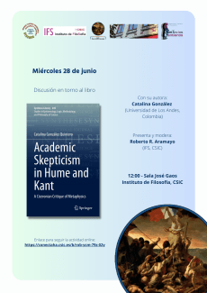 Discusión en torno al libro "Academic Skepticism in Hume and Kant", de Catalina González Quintero Discusión en torno al libro "Academic Skepticism in Hume and Kant", de Catalina González Quintero