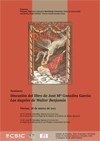 Cartel del seminario Seminario: "Discusión del libro de José Mª González García: Los ángeles de Walter Benjamin"