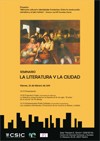 Cartel del seminario Seminario Memoria Cultural e Identidades Fronterizas. Entre la construcción narrativa y el giro icónico: "La literatura y la ciudad"
