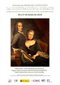 Cartel del seminario Jornadas del Seminario Ilustración: "La Ilustración a debate"