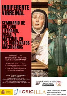 Indiferente Virreinal. Seminario de cultura literaria, visual y material en los virreinatos americanos Indiferente Virreinal. Seminario de cultura literaria, visual y material en los virreinatos americanos