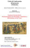 Cartel de la conferencia Ciclo de Conferencias del Proyecto INTELEG: "Creating Fictional World: 'Peshaṭ'-Exegesis and Narrativity in Rashbam’s Commentary on the Torah"