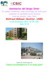 Cartel del seminario Seminarios del Grupo Inter: "El cambio residencial como estrategia de éxito para aumentar la movilidad social vertical. Caso de estudio, Lima, Perú"