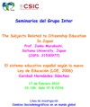 Cartel del seminario Seminarios del Grupo Inter