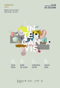 Cartel del evento Ciclo de entrevistas "Intercanvis. Club de cultura"