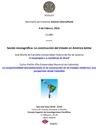 Cartel del seminario Seminario permanente «Justicia Intercultural»: "La construcción del Estado en América Latina"