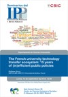 Cartel del seminario Seminarios del IPP: "The French university technology transfer ecosystem: 15 years of (in)efficient public policies"