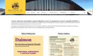 Proyecto Fronteras, democracia y justicia global. Argumentos filosóficos en torno a la emergencia de un espacio cosmopolita (IUSFRONT) Proyecto Fronteras, democracia y justicia global. Argumentos filosóficos en torno a la emergencia de un espacio cosmopolita (IUSFRONT)