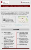 Cartel de la Jornada Jornada para la Ética en las Instituciones Públicas