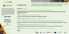 Cartel de la jornada Jornada técnica "Proyectos en curso de inventario de patrimonio inmaterial y ermitas en Castilla y León: consideraciones desde la antropología"