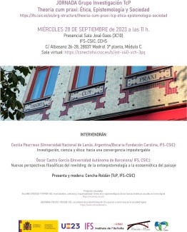 JORNADA Grupo Investigación TcP Theoria cum praxi: Ética, Epistemología y Sociedad