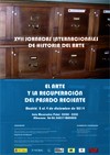 Cartel de las jornadas XVII Jornadas Internacionales de Historia del Arte: "El arte y la recuperación del pasado reciente"