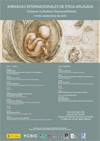 Cartel de las Jornadas Jornadas Internacionales de Ética Aplicada. "Gobernar la Bioética: Responsabilidades"