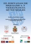 Cartel de las jornadas III Jornadas de Heráldica y Vexilología Municipales