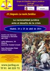cartel de Simposio IX Simposio «La razón jurídica». La racionalidad jurídica ante el desafío de la crisis"