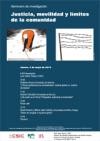 cartel del seminario Seminario de investigación Justicia, movilidad y límites de la comunidad