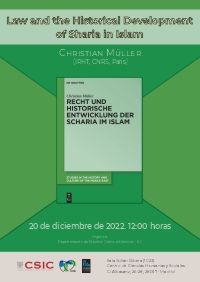 Cartel del seminario Seminario "Law and the Historical Development of Sharia in Islam"