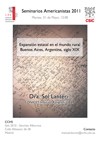 Cartel del seminario Seminarios Americanistas 2011: "Expansión estatal en el mundo rural Buenos Aires, Argentina, siglo XIX"