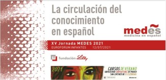 Cartel del evento XV Jornada MEDES 2021. La circulación del conocimiento en español