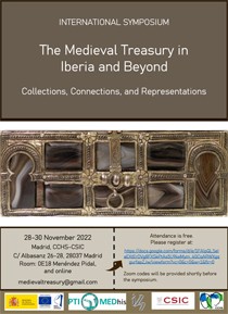 Cartel del simposio International Symposium "The Medieval Treasury in Iberia and Beyond. Collections, Connections, and Representations"