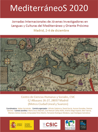 Cartel de las jornadas IV Jornadas Internacionales MediterráneoS 2020