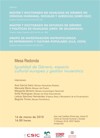 Cartel de la mesa redonda Mesa Redonda "Igualdad de Género, espacio cultural europeo y gestión museística"