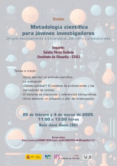 Curso: "Metodología científica para jóvenes investigadores" Curso: "Metodología científica para jóvenes investigadores"