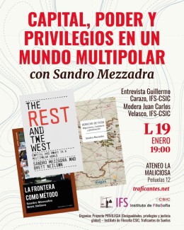 Entrevista/conversatorio con Sandro Mezzadra (Universidad de Bolonia): Capital, poder y privilegios en un mundo multipolar