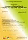 Mesa Redonda "Género y Políticas Públicas: El Programa Horizonte Europeo 2020" Mesa Redonda "Género y Políticas Públicas: El Programa Horizonte Europeo 2020"