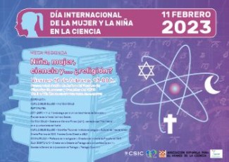 Cartel Mesa redonda “Niña, mujer, ciencia y…. ¿religión?”