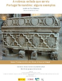 Cartel del seminario Seminario "A nobreza exilada que serviu Portugal fernandino: alguns exemplos"