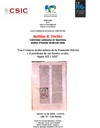Seminario de la Línea Oriente en Occidente: “Las Crónicas árabo-latinas de la Pe Seminario de la Línea Oriente en Occidente: “Las Crónicas árabo-latinas de la Península Ibérica y el problema de sus fuentes orales. Siglos XII y XIII”