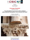 Cartel del seminario Seminario de la Línea de investigación Oriente en Occidente: "Una famiglia di marmorai arabo-cristiani nella Palermo normanna e sveva (secoli XII-XIII)"