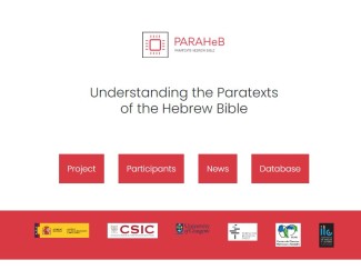 PARAHeb. Understanding the Paratexts of the Hebrew Bible PARAHeb. Understanding the Paratexts of the Hebrew Bible