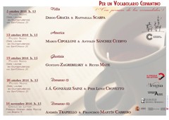Conferencias: "Per un Vocabolario Cervantino, (Con permiso de los cervantistas)" Conferencias: "Per un Vocabolario Cervantino, (Con permiso de los cervantistas)"