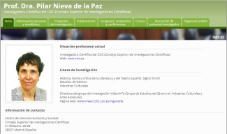 Página personal de Pilar Nieva Página personal de Pilar Nieva