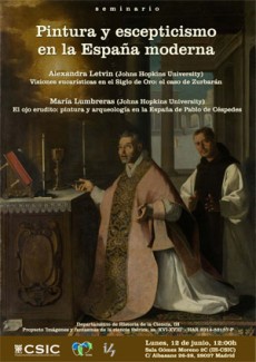 Cartel del seminario Seminario: "Pintura y escepticismo en la España moderna"