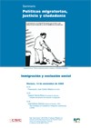 Cartel del seminario Seminario: «Políticas migratorias, justicia y ciudadanía»: "Exclusión social e inmigración"