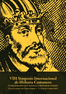 Cartel del simposio Luis Díaz participa en el VIII Simposio Internacional de Historia Comunera. Comunidades de Castilla y Republicanismo