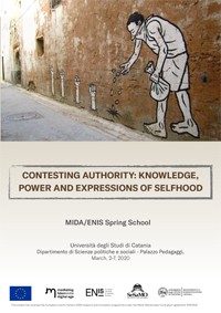 Cartel del curso MIDA/ENIS Spring School "Contesting Authority: Knowledge, Power and Expressions of Selfhood"