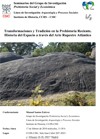 Cartel del seminario Seminarios del Grupo de Investigación Prehistoria Social y Económica: "Transformaciones y Tradición en la Prehistoria Reciente. Historia del Espacio a través del Arte Rupestre Atlántico"